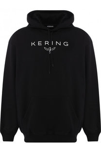 Хлопковое худи с принтом Balenciaga