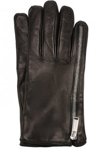 Кожаные перчатки с декоративной молнией Dsquared2
