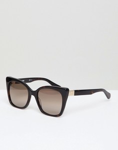Солнцезащитные очки кошачий глаз в черепаховой оправе LOVE Moschino - Коричневый