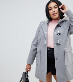 Классический дафлкот ASOS DESIGN Curve - Серый