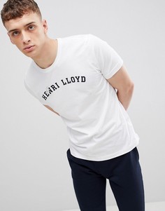 Белая футболка с логотипом Henri Lloyd Ragian - Белый