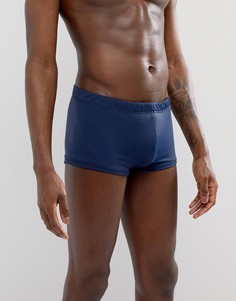 Темно-синие плавки с логотипом EA7 - Темно-синий