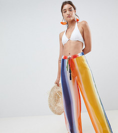 Разноцветные прозрачные пляжные брюки Akasa - Мульти