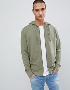 Худи цвета хаки Pull&Bear Join Life - Зеленый Pull&;Bear