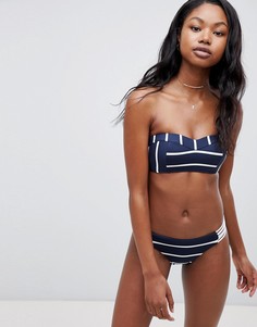 Бикини-топ в полоску Seafolly - Синий