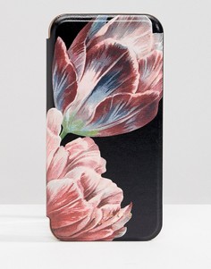Чехол для iРhone 8 с зеркальцем и цветочным принтом Ted Baker - Черный