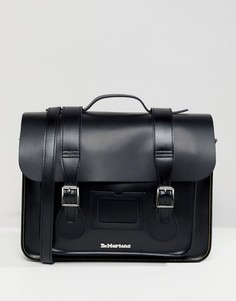 Кожаный портфель диаметром 15 дюймов Dr Martens - Черный