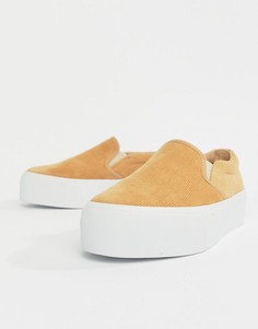 Кеды-слипоны на массивной подошве ASOS DESIGN Deacon - Рыжий