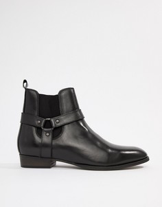 Черные ботинки челси в стиле вестерн River Island - Черный