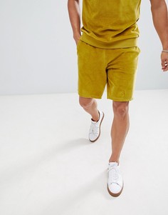Зеленые велюровые шорты ASOS DESIGN - Зеленый