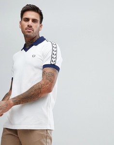 Белое поло с отделкой кантом Fred Perry Sports Authentic - Белый