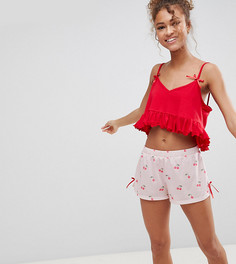 Пижамный комплект с топом и шортами Hey Peachy Cherry - Розовый