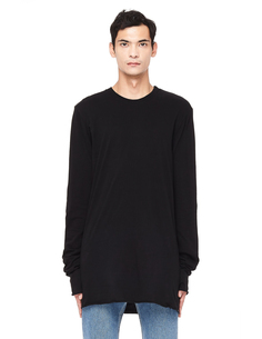 Черный хлопковый лонгслив Lost&;Found