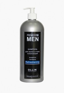 Шампунь Ollin Premier For Men Shampoo Hair Body Refreshening