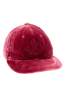 Розовая кепка с логотипом Moncler