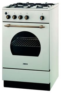 Газовая плита ZANUSSI ZCG56HGL, газовая духовка, белый