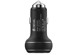 Зарядное устройство Devia Thor Dual USB Car Charger 2.4A Black 19446