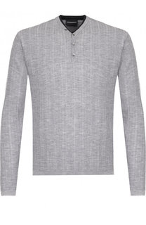 Однотонный шерстяной пуловер Emporio Armani