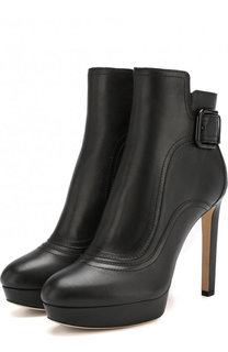 Кожаные ботильоны Britney 115 на шпильке и платформе Jimmy Choo
