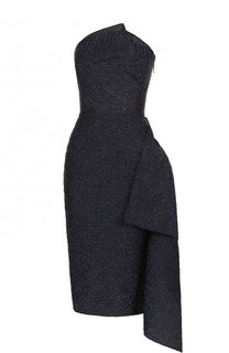 Приталенное платье-миди с оборкой Roland Mouret