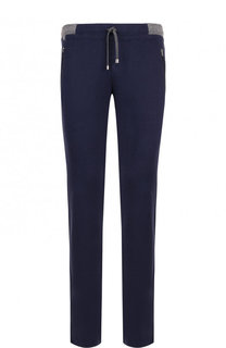 Брюки прямого кроя из смеси хлопка и кашемира Capobianco