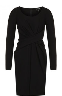 Однотонное мини-платье с драпировкой Giorgio Armani