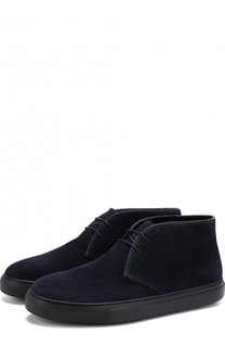 Ботинки из нубука на шнуровке Fratelli Rossetti