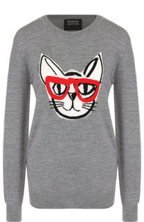 Шерстяной пуловер с декоративной вышивкой Markus Lupfer