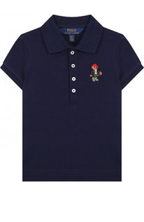 Хлопковое поло с вышивкой Polo Ralph Lauren