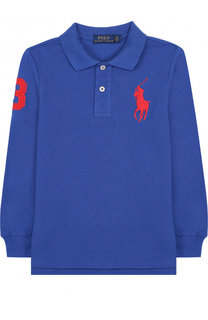 Хлопковое поло с длинными рукавами Polo Ralph Lauren