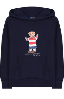 Хлопковый свитшот с принтом Polo Ralph Lauren