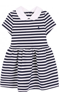 Хлопковое платье с воротником Polo Ralph Lauren