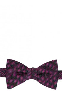 Шелковый галстук-бабочка с узором HUGO