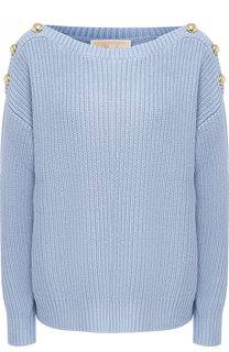 Однотонный пуловер с контрастными пуговицами MICHAEL Michael Kors