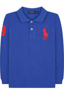 Хлопковое поло с длинными рукавами Polo Ralph Lauren