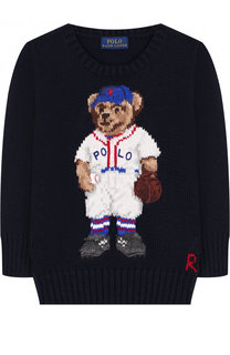 Хлопковый пуловер с принтом Polo Ralph Lauren