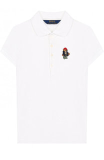 Хлопковое поло с вышивкой Polo Ralph Lauren