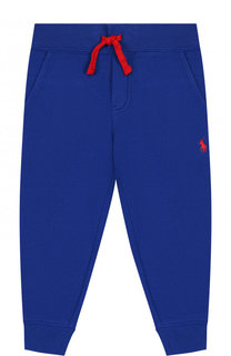 Хлопковые джоггеры с поясом на кулиске Polo Ralph Lauren