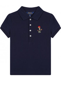 Хлопковое поло с вышивкой Polo Ralph Lauren