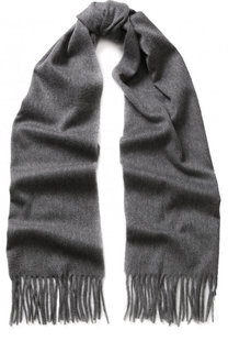 Кашемировый шарф с бахромой Kiton