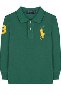 Хлопковое поло с длинными рукавами Polo Ralph Lauren