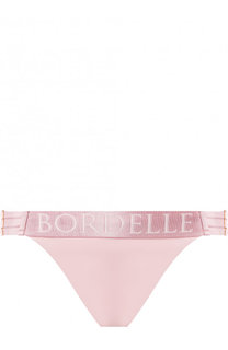 Однотонные трусы-слипы с логотипом бренда Bordelle