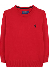 Шерстяной пуловер с круглым вырезом Polo Ralph Lauren