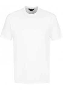 Хлопковая футболка с круглым вырезом Zegna Couture