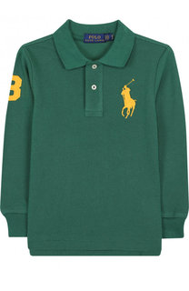 Хлопковое поло с длинными рукавами Polo Ralph Lauren