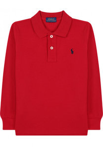 Хлопковое поло с длинными рукавами Polo Ralph Lauren