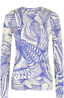 Пуловер с круглым вырезом и принтом Dries Van Noten