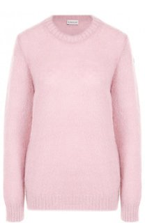 Однотонный пуловер с круглым вырезом Moncler
