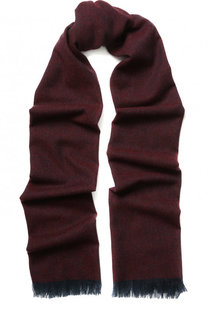 Кашемировый шарф с бахромой Kiton