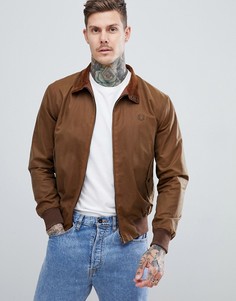 Вощенная куртка Харрингтон табачного цвета Fred Perry Reissues made in england - Рыжий